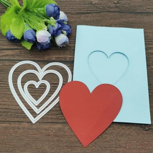 3pcs/Set Love suit Metal Cutting Dies Stencils For DIY Scrapbooking Decorative Embossing Handcraft Die Cutting Template