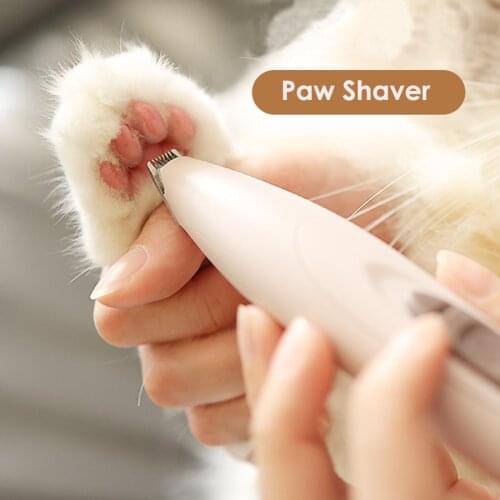 2021 New Pet Dogs Paw Hair Clipper Rechargeable Puppy Cats Foot Hair Trimmer Pets Paw Grooming Supplies Battery Powered