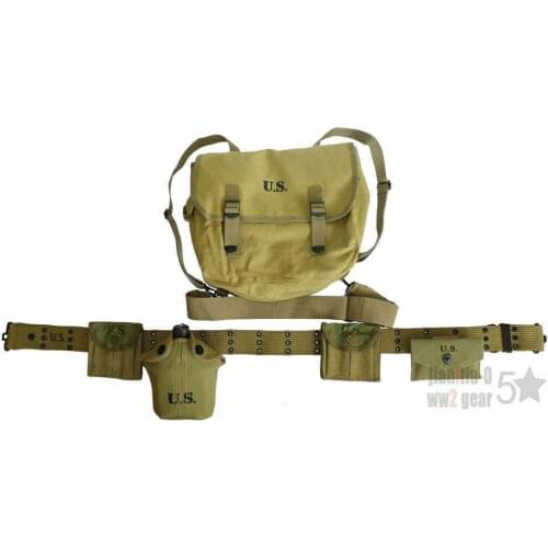 WW2 US ARMY SOLDIER MILITARY OUTDOORS MAGAZINE POUCH M1936 HAVERSACK FIRST AID armyshop2008