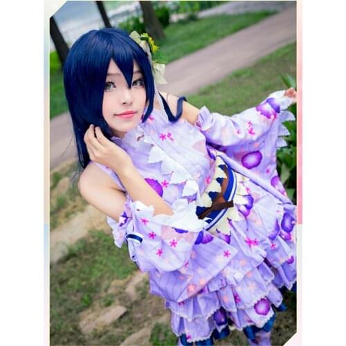 Love live UMI SONODA Japanese kimono wafuku cosplay costume party dress Halloween uniform Free Shipping