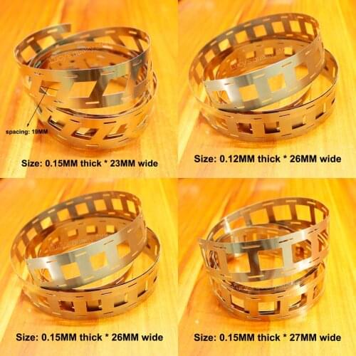 1m Lithium battery connection nickel plate 18650 battery assembly special spot welding nickel plated steel sheet SPCC