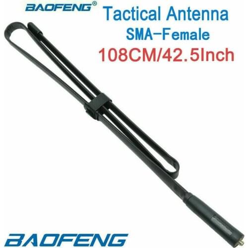 108cm/42.5" SMA-Female Tactical Antenna For Baofeng UV-5R UV-82 BF-F8HP Radio