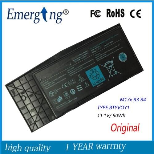 11.1V 90Wh New Original Laptop Battery for Dell Alienware M17x R3 R4 TYPE BTYVOY1 C0C5M 318-0397