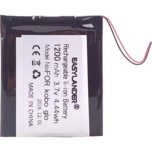 3.V 1200mAh Rechargeable li Polymer Li-ion battery For E-book Reader Kobo glo battery N613 battery e-ink With connector
