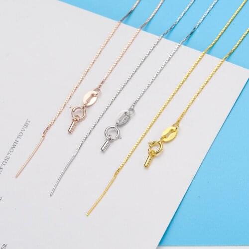 925 Silver Chain with Needle to Make Floating Necklace or Bracelet, Hot Jewelry Chain, Necklace or Bracelet Chain, 10pcs/lot