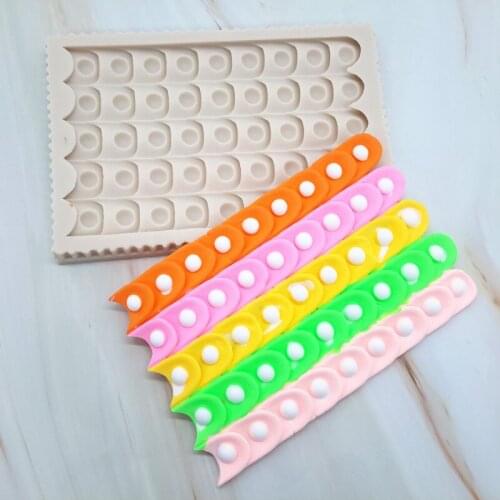 Aomily Rainbow Cake Surround Fondant Mold Wedding Cake Silicone Beautiful Mousse Sugar Craft Icing Mat Pad Pastry Baking Tool