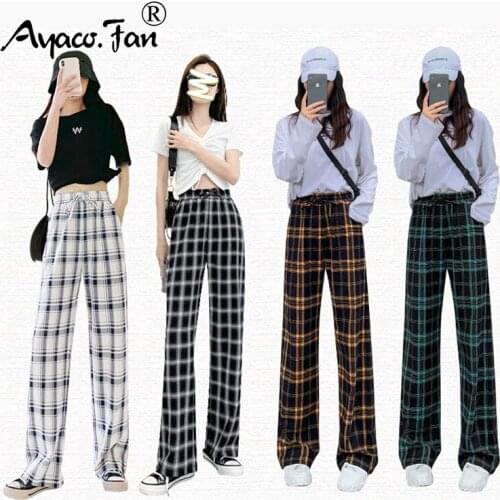 Женские брюки в клетку Ayaco.Fan China At AliExpress