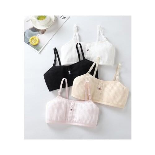 Girls bra small sling underwear vest cotton girl tube top children student development bra underwear