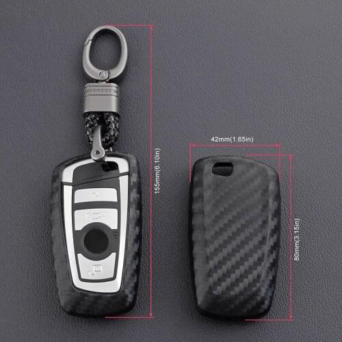 Carbon Fiber Key Cover Case For BMW Remote For BMW X3 (F25) 2011-2017 For BMW X4 (F26) 2015-2018 Universal