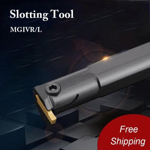 BEYOND MGIVR MGIVL Turning Tool Holder Slotting Tool Shank Grooving Lathe Cutter Bar Carbide Insert