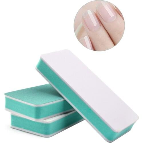 ELECOOL 4/2 Face UV Gel Polisher Smooth Nail Art Buffers Manicure Pedicure Sanding Mint Green Color Nail Art Tools For Women