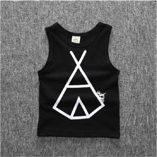 Sleeveless Baby Boys T-Shirts Cotton Infant Tees Shirt Tops Toddler Vest Baby Clothes Girl T Shirt Children Singlet Outfit