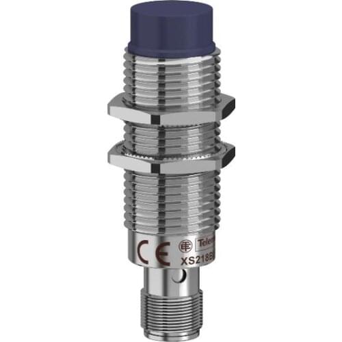 XS218BLNAM12 Inductive sensor XS2 M18 - L64mm - brass - Sn8mm - 12..24VDC - M12