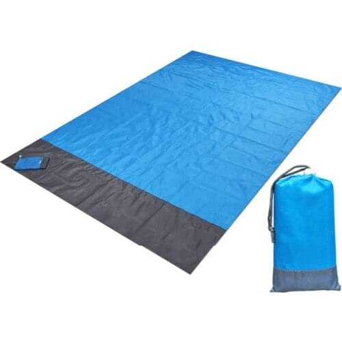 140x200cm Pocket Beach picnic sand mat free waterproof Windproof Portable blanket camping outdoor camping tent folding bedding