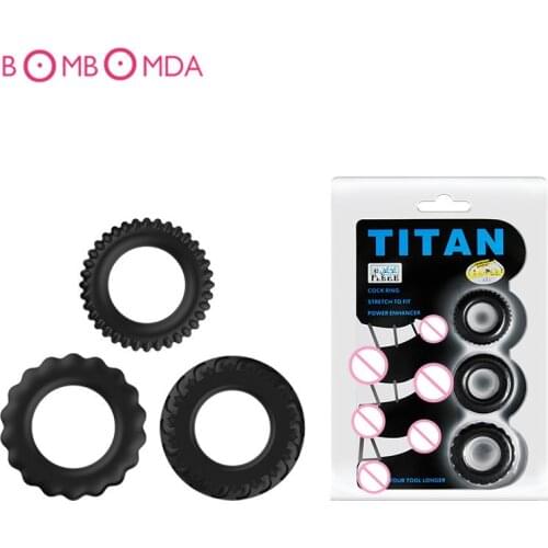 Tire Ring for Condom Penis Ring Cocking Penis Sleeve Extender Sex Toys Erotic Safe Products for Men Ejaculation Delay Cock Ring