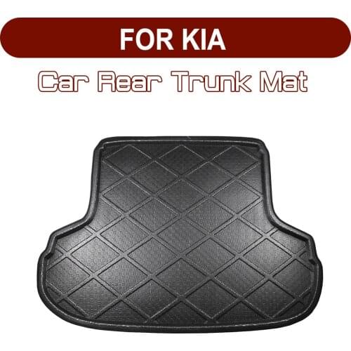 FOR KIA RIO Pride Carens Opirus Soul Sportage R BORreed Fcrte Sorento Cerato K2 K3 K4 K5 Car Rear Trunk Boot Mat Floor Mats