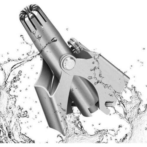 Dropshipping Mini Portable Men Nose Hair Removal Trimmer Stainless steel Waterproof Shaver Clipper Remover SMJ