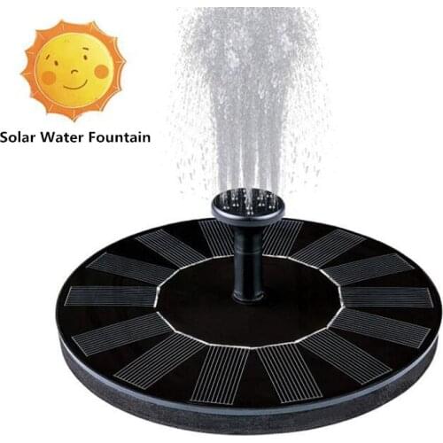 Mini Solar Fountain 7V Water Pump Garden Pool Pond Outdoor Solar Panel Fountain Floating Garden Decoration 40% off
