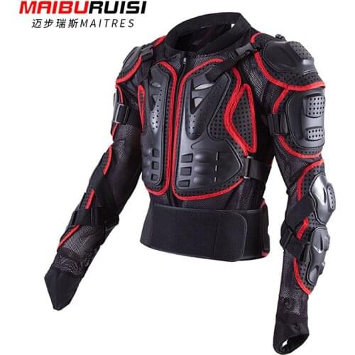 Motorized armor clothing back movable off-road locomotive shatter-resistant clothing elbow back protector chest rider