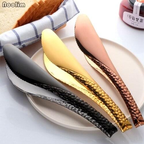 NOOLIM Kitchen Tongs Serving Food Serpentine Bread Clip Colorful Rose Gold Stainless Steel Tongs BBQ Steak Clips Kitchen Tool