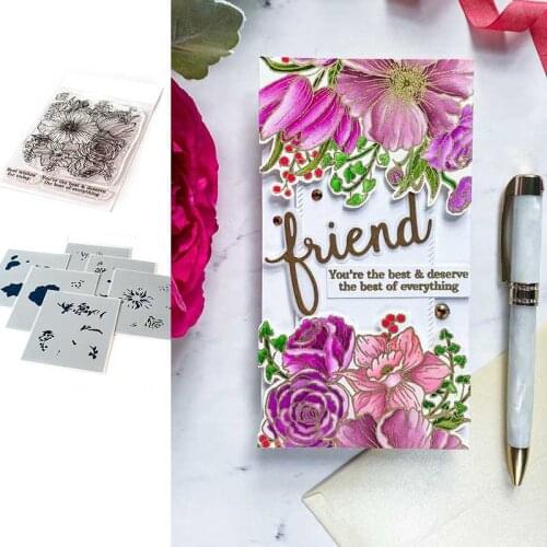 New Arrival 2021 Best of Everything Floral stamps DIY Scrapbooking Card Stencil Paper Cards Handmade Album Stamp Die Sheets