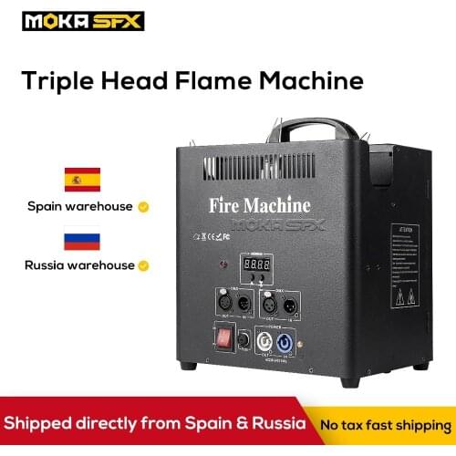 Shipping from Spain and Russia MOKA SFX Dmx Flame Machine Fire Projector for Halloween New Year Christmas Event