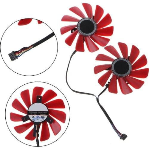 Cooling Fan for XFX RX 560D RX 570 RX 580 RS R9 285 390X 85MM 2PCS FDC10U12S9-C Graphics Card Cooling Fan 4Pin 12V 0.45A
