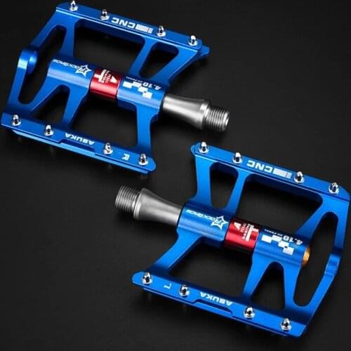 ROCKBROS Bicycle Pedals Mountain Bike Pedal Cycling Ultralight Aluminium Alloy 4 Bearings Pedals Cycling Flat Pedals Bike Parts