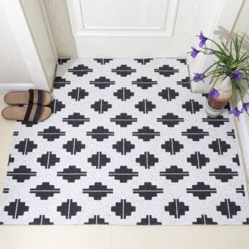 Doormat Carpet PVC Silk Loop Indoor Outdoor Living Room Bedroom Kitchen Entrance Door Mat Non-slip Custom Can Be Cut Mats Carpet