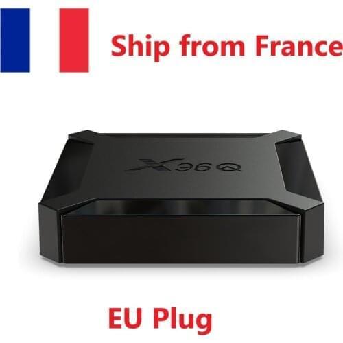 France USA in stock) 10pcs /lot X96Q Smart TV Box Android 10.0 Allwinner H313 Quad Core 2GB 16GB 4K Netflix Youtube Media player