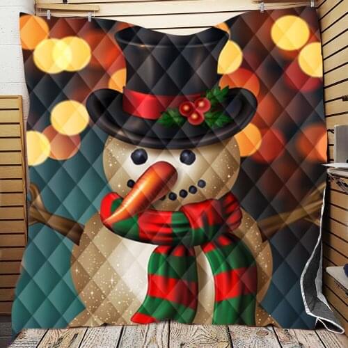 Drop Shipping Christmas Customized Summer Air Conditioning Quilt Comforter Blanket Throws Bedspread Plaids Patchwork Bed Covers