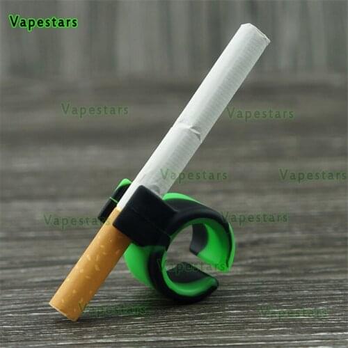 New Waterproof Endlessly Artifact 6g 200 PC Silicone smoking Ring Finger Hand Rack Cigarette Holder For Regular Smoking Smoker