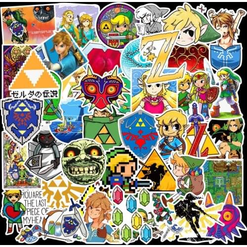 47pcs/packet of Various Patterns Mixed Waterproof Graffiti Stickers DIY Trolley Case Skateboard Notebook Decorative Stickers