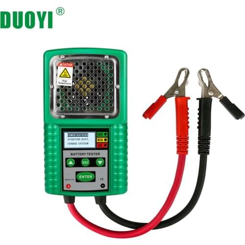 DUOYI DY226A Car Battery Tester 6V/12V Load Starting Charge Tester Vehicle UPS Marine Multifunction Battery Diagnostic Tool