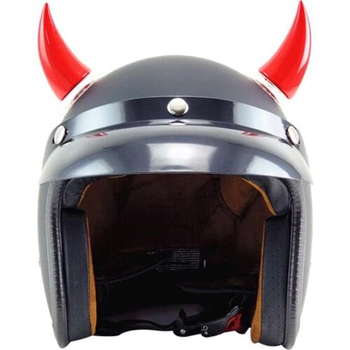 Universal Motorcycle Helmet Rubber Suction Cup Devil Horn Headwear Decoration Personal Helmet Horn Decoration Headwear Sucker