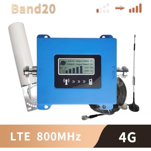 GSM Repeater 2G 3G 4G Cell phone Signal Amplifier 4G Cellular Amplifier GSM 900 1800 2100 Mobile Signal Booster Repeater