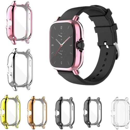 TPU Protective Watch Case Cover Bezel Frame for Xiaomi Huami GTS 2 Screen Protector GTS2 Smart watch Shell Bumper Accessories