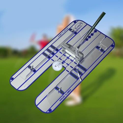 Mirror Golf Accessories Golf Training Aids Swing Trainer Practice Putting Mat Alignment Swing Trainer Improve Your Stroke