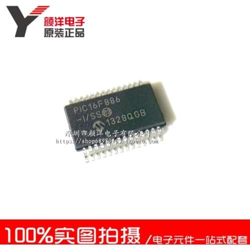100% New&original In Stock PIC16F886-I/SS PIC16F886 SSOP-28 MIC
