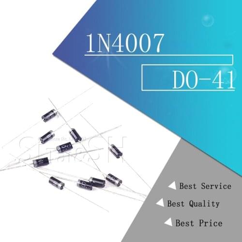 100PCS 1N4007 4007 1A 1000V DO-41 High quality Rectifier Diode