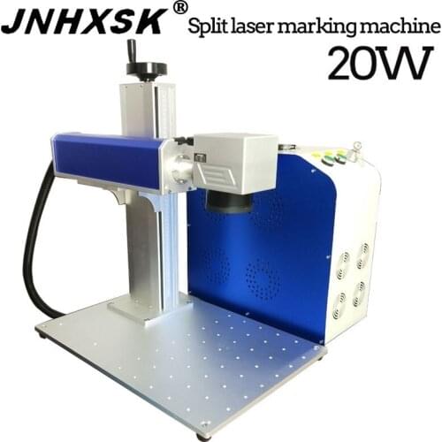 110V/220V 20W Optical Fiber Laser Marking And Engraving Machine Portable Desktop For Marking Ring Metal Material 110*110/150*150