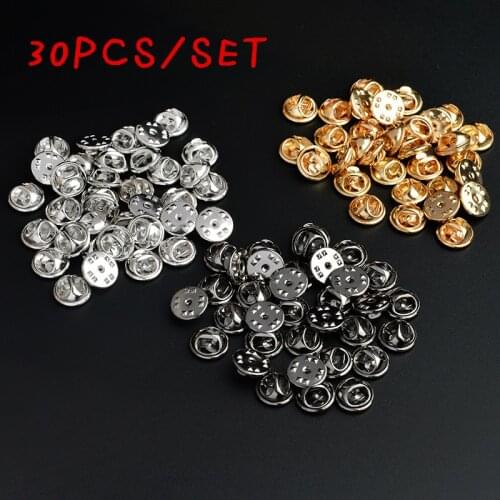 30PCS/SET Brooch buckle wholesale Multicolor butterfly cap Common brooch accessories buttons