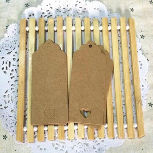 4 * 9 Cm Khaki Square Mark Products Hand Draw Cardboard Label Clothing Garment Tags Words Blank Paper Id Card 400 Pcs/lot