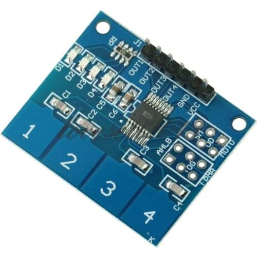 1PCS TTP224 4 Keys 4 Channel Digital Capacitive Touch Sensor Module for Arduino