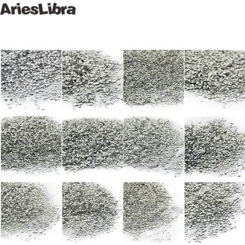 AriesLibra 1000pcs/pack 12 Shapes For Choosing Silver Rivet Accessories Nail Art Rhinestone DIY Nail Art Decoration