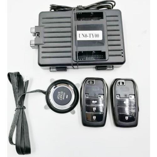 Car Alarm Push Engine Start Stop Button +Keyless Entry Comfort Access System + Phone APP Remote Start Car Engine For Toyota RAV4