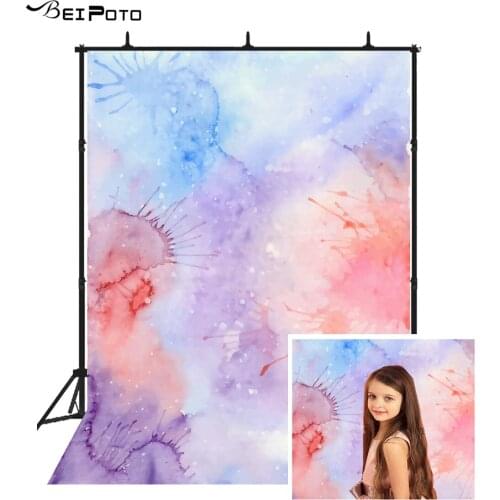 BEIPOTO Photography backdrops purple watercolor background girl portrait picture photo booth props photographic studio wall