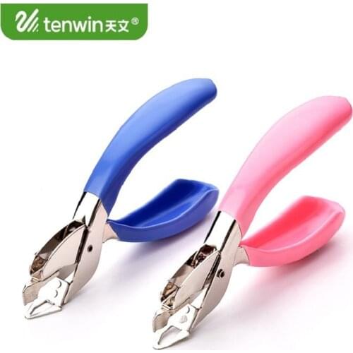 Big Rubber Sleeve Metal Anti-stapler Staple Remover Safety Nail Extractor Tools Remove Staples Pins Office Binding Supplies