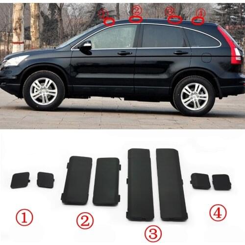 Cafoucs Black Car Roof Luggage Rack Cap Delete Remove Small Cover Fit For Honda CRV CR-V 2007 2008 2009 2010 2011 Only Cover