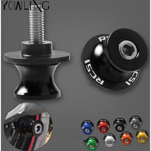 For HONDA RC51 RVT1000 SP-1/SP-2 2000-2006 Motorbike 8MM CNC Aluminum Motorcycle Swingarm Swing Arm Spools Stand Screw
